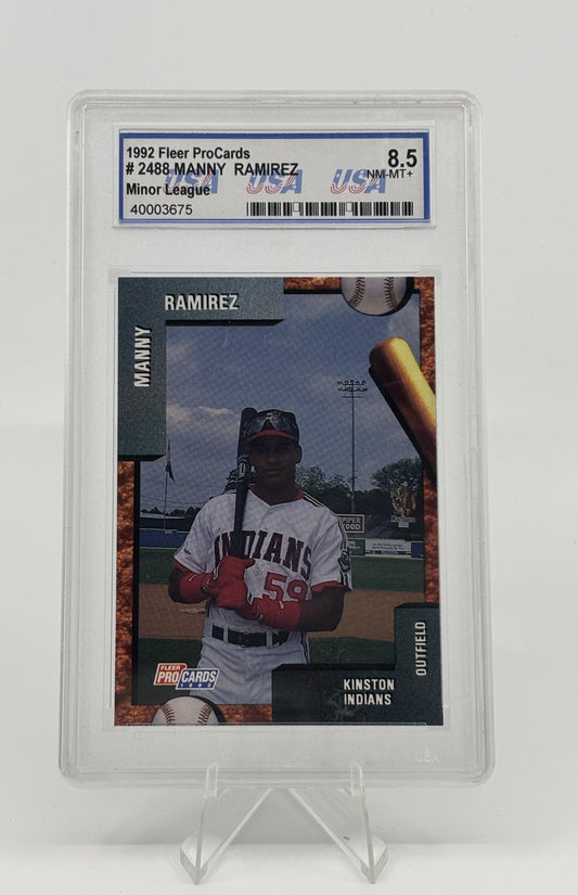 1992 Fleer ProCards Minor League - Manny Ramirez #2488 (RC) USA 8.5