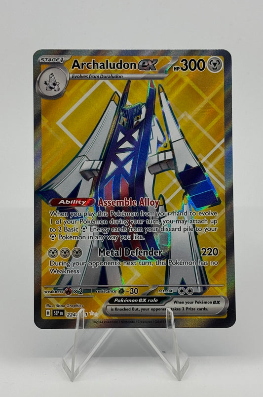 Pokemon Single Archaludon ex 224/191 Sv08: Surging Sparks Holo