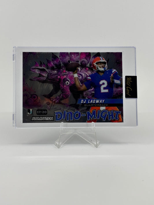 2024 Wild Card Dino-might DJ Lagway 14/20 Purple Hybrid Stegasaurus