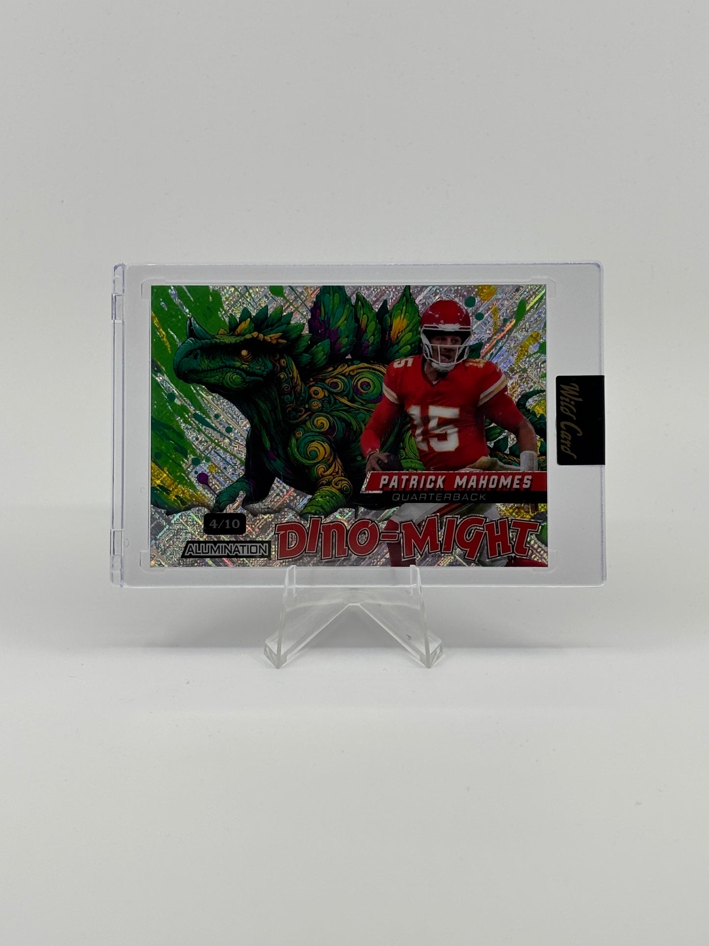 2024 Wild Card Dino-Might Patrick Mahomes /10 Stegosaurus Green