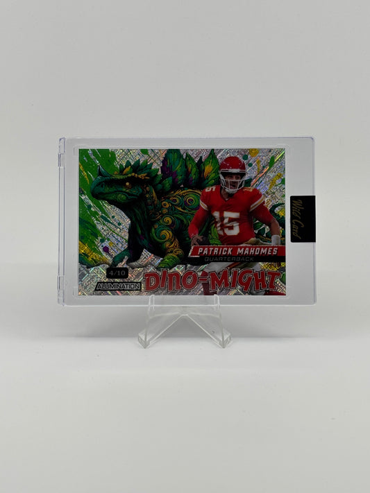 2024 Wild Card Dino-Might Patrick Mahomes /10 Stegosaurus Green