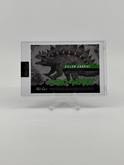 2024 Wild Card Dino-Might Dillon Gabriel /12 Lava Stegosaurus PRC
