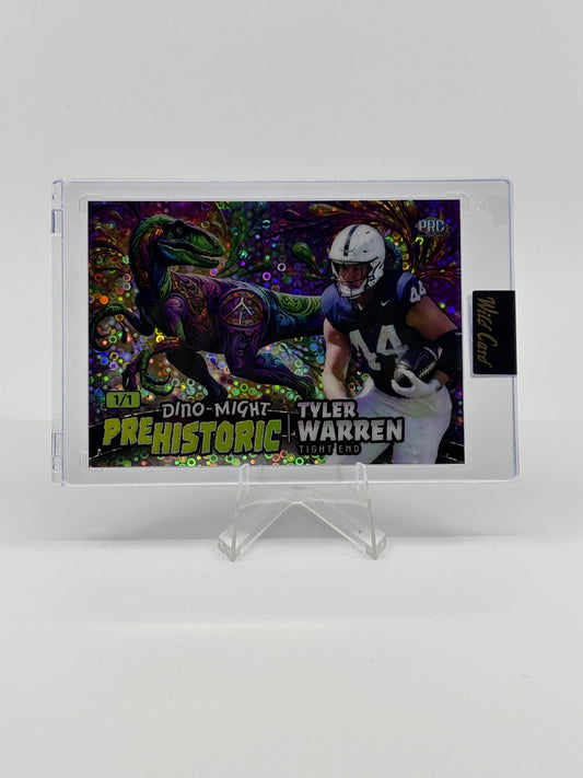 2024 Wild Card Dino-Might Tyler Warren Raptor 1/1