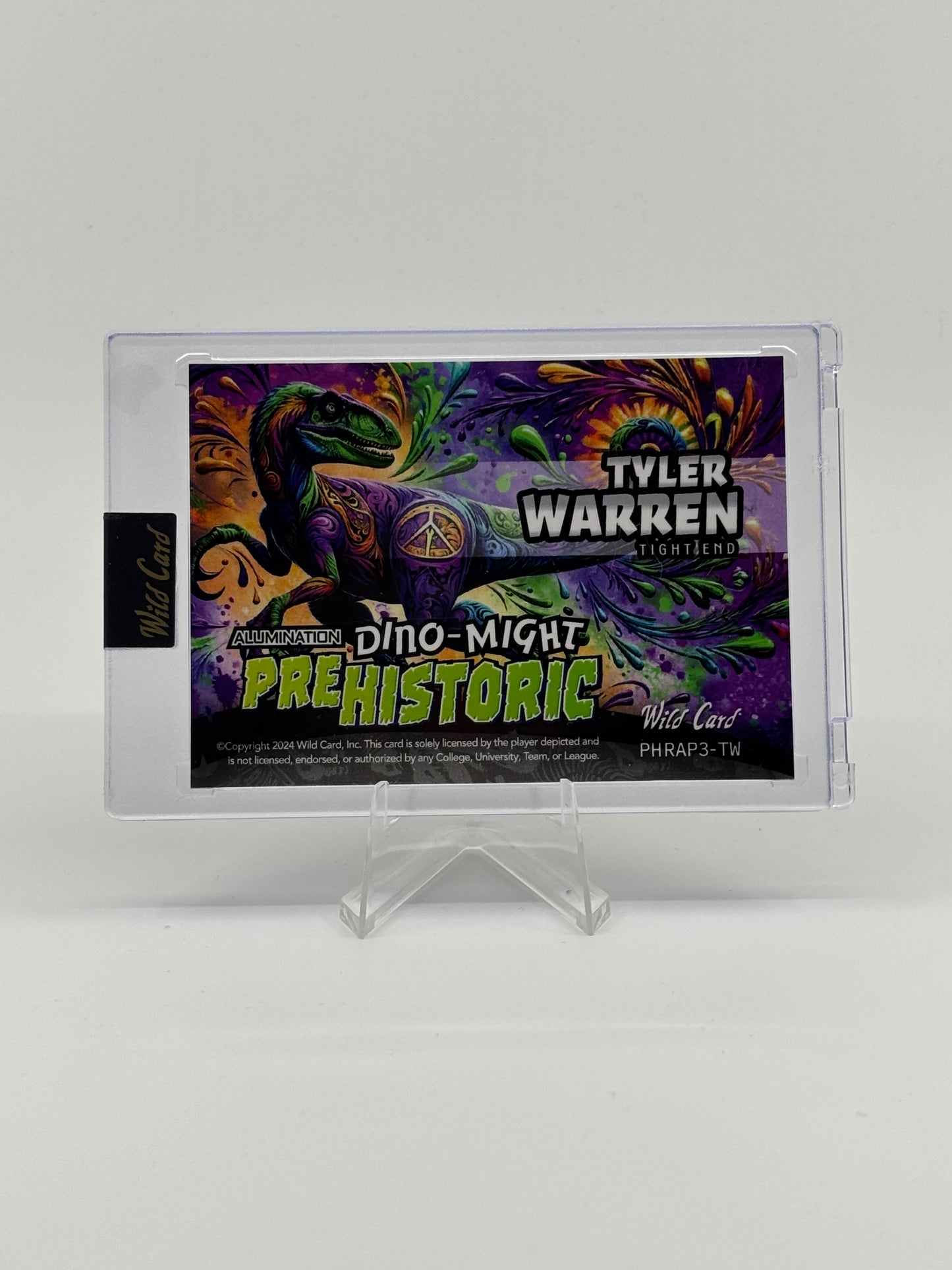 2024 Wild Card Dino-Might Tyler Warren Raptor 1/1