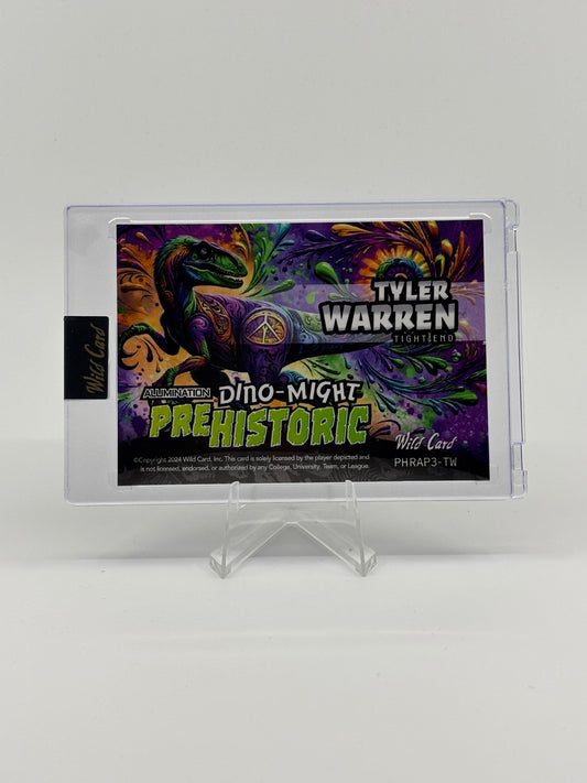 2024 Wild Card Dino-Might Tyler Warren Raptor 1/1