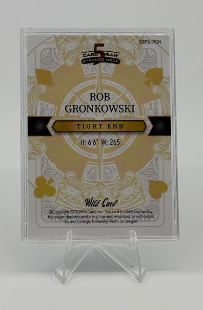 2024 Wild Card 5 Card Draw Rob Gronkowski Blue 2/2