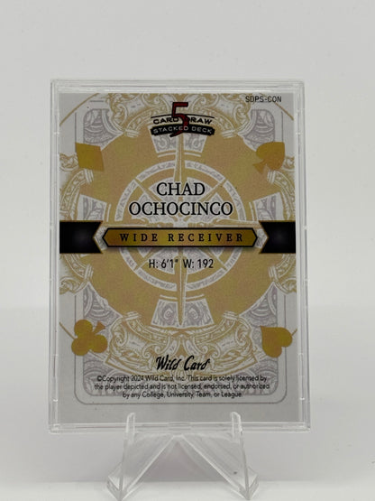 2024 Chad Ochocinco Johnson 1/1 Wild Card 5 Card Draw Pink Bengals