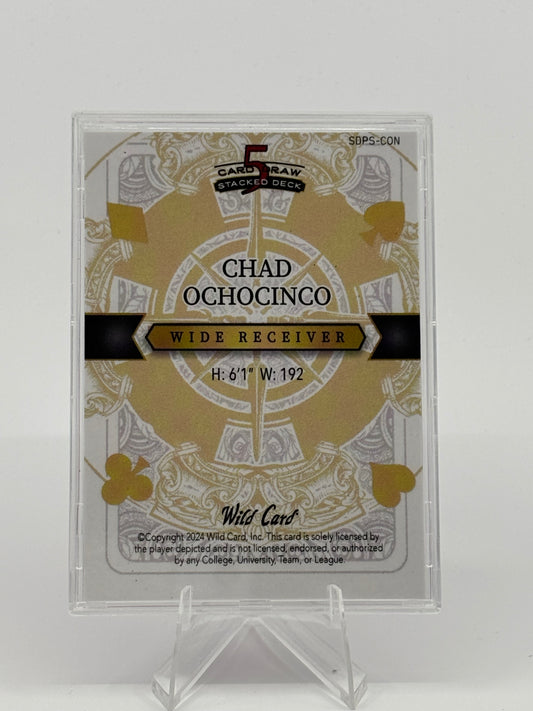 2024 Chad Ochocinco Johnson 1/1 Wild Card 5 Card Draw Pink Bengals