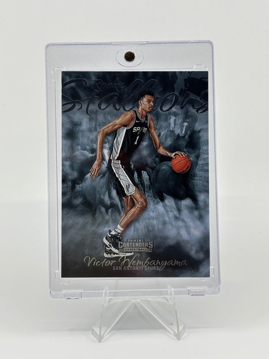 2023-24 Panini Contenders - Rookie Stallions Victor Wembanyama #21 (RC)