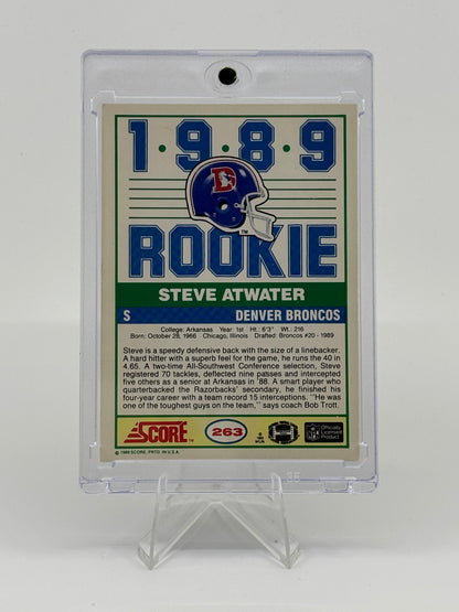 1989 Score - Steve Atwater #263 (RC)
