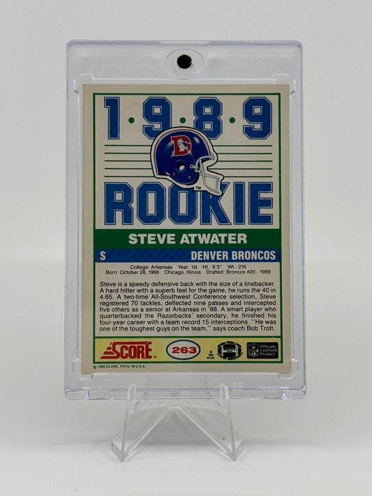 1989 Score - Steve Atwater #263 (RC)