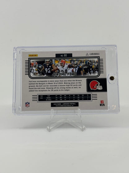2025 Panini Luminance Jerome Ford Cleveland Browns #80