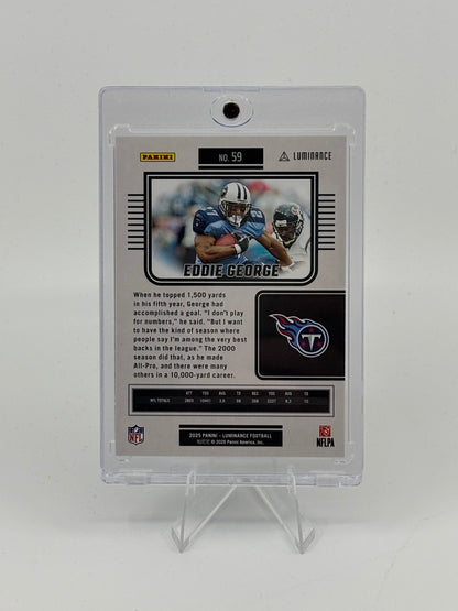 2025 Panini Luminance #59 Eddie George  BASE Football Card Titans NFL