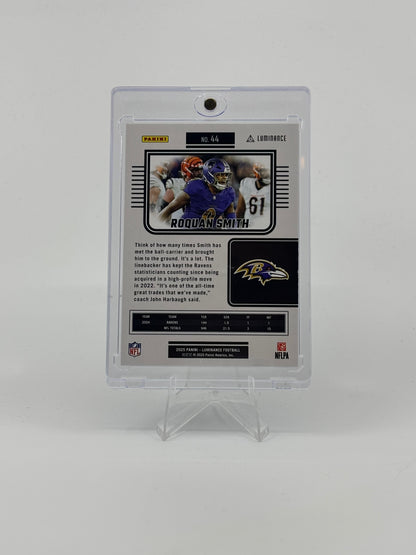 2025 Panini Luminance Roquan Smith Blue Verticle /199