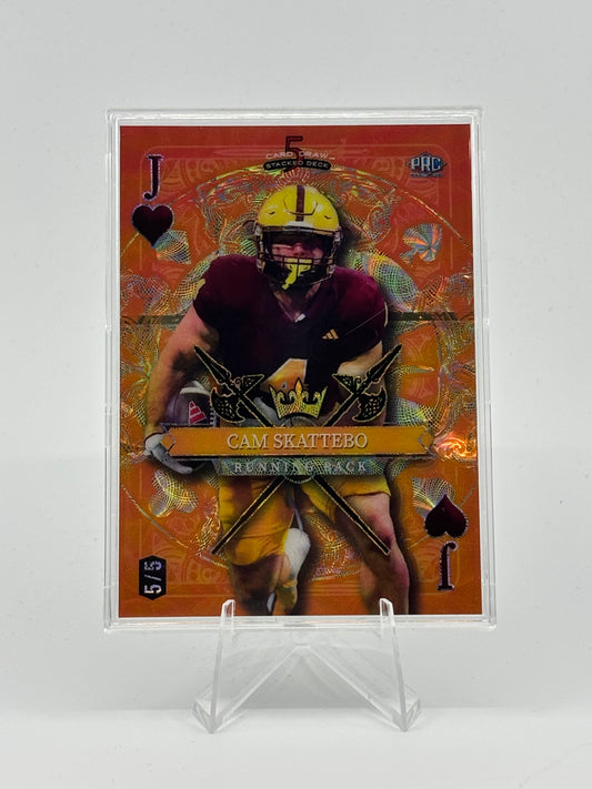 2024 Wild Card 5 Card Draw Cam Skattebo /5 PRC