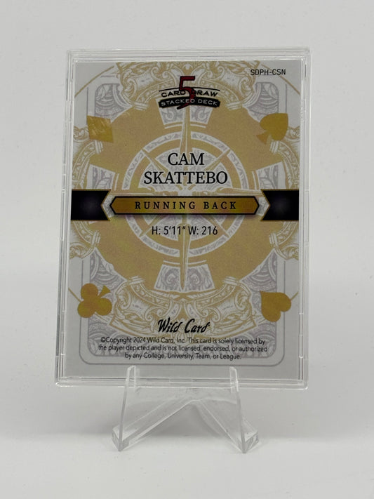 2024 Wild Card 5 Card Draw Cam Skattebo /5 PRC