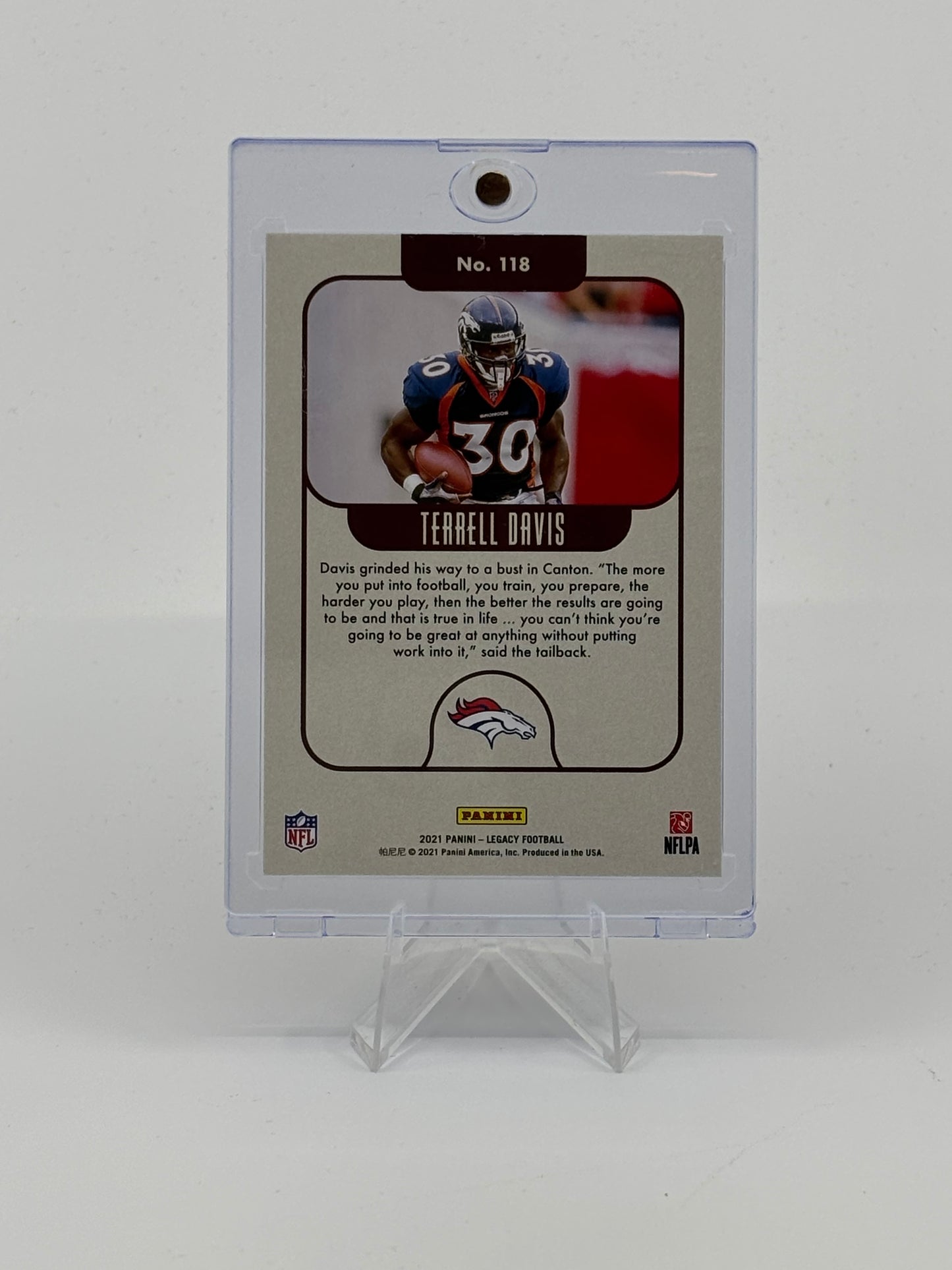 2021 Panini Legacy - Legends Terrell Davis #118 Red /299
