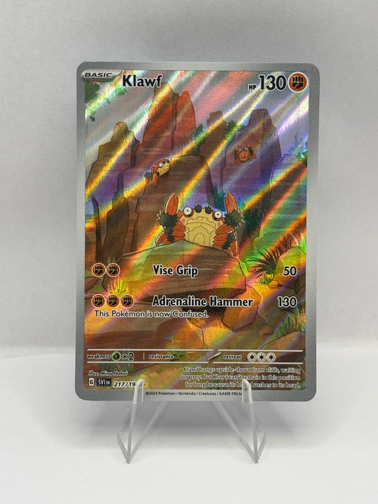 Pokemon Klawf 217/198 SV01: Scarlet & Violet Base Set Illustration Rare