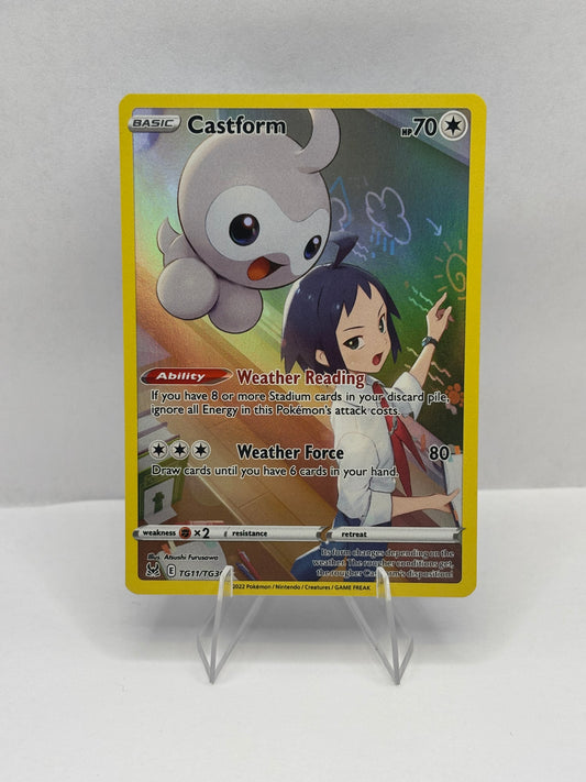 Pokemon Castform TG11/TG30 Swsh11: Lost Origin Trainer Gallery Holo