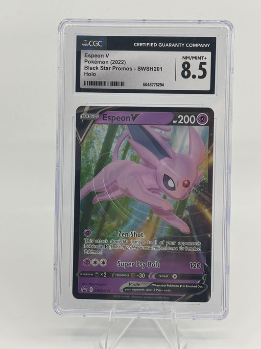 Pokemon Espeon V SWSH201 SWSH: Sword & Shield Promo Cards Holo CGC 8.5