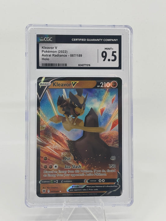 Pokemon Kleavor V 087/189 Swsh10: Astral Radiance Holo CGC 9.5