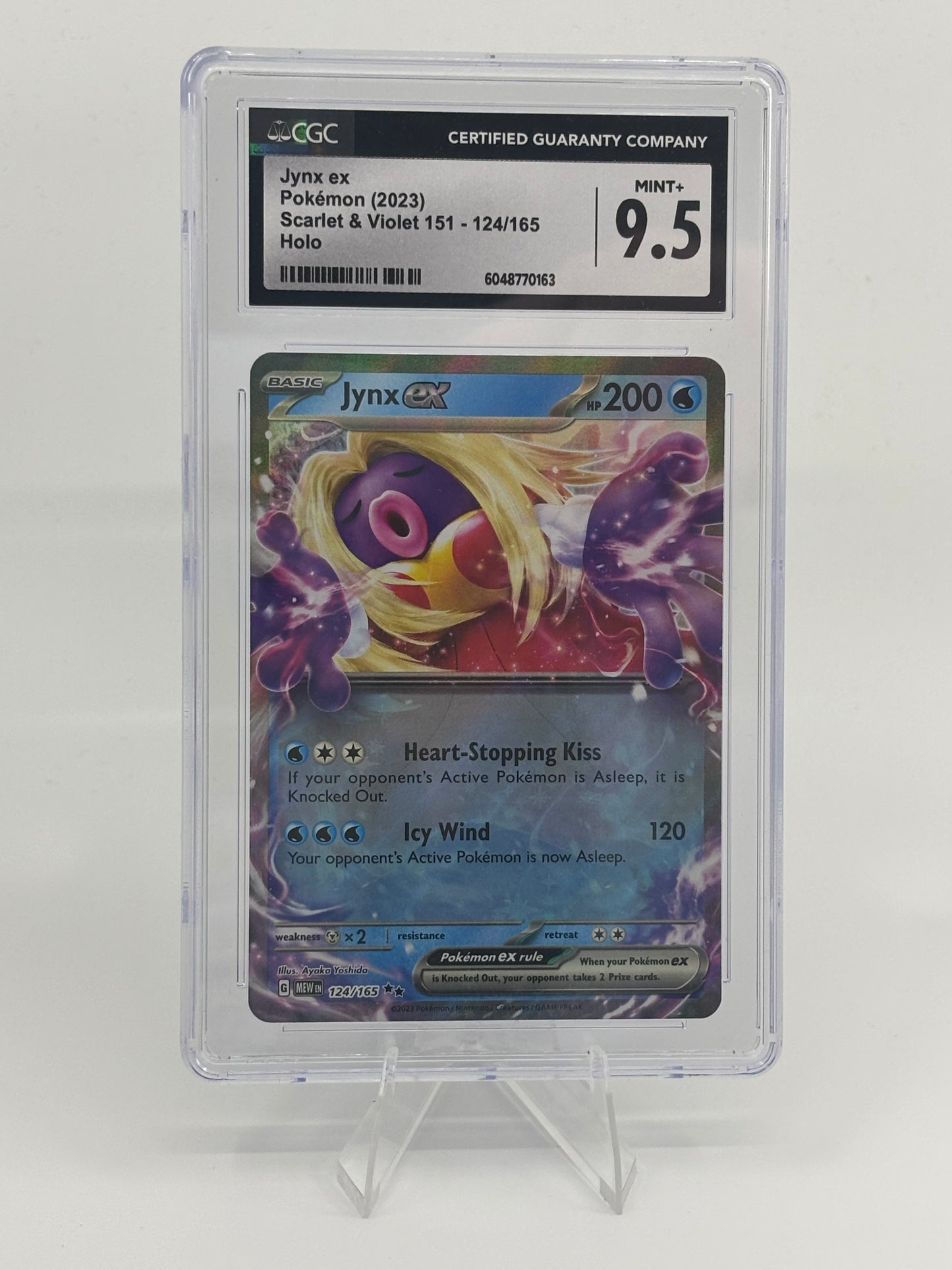 Pokemon Jynx ex 124/165 Sv: Scarlet & Violet 151 Holo CGC 9.5