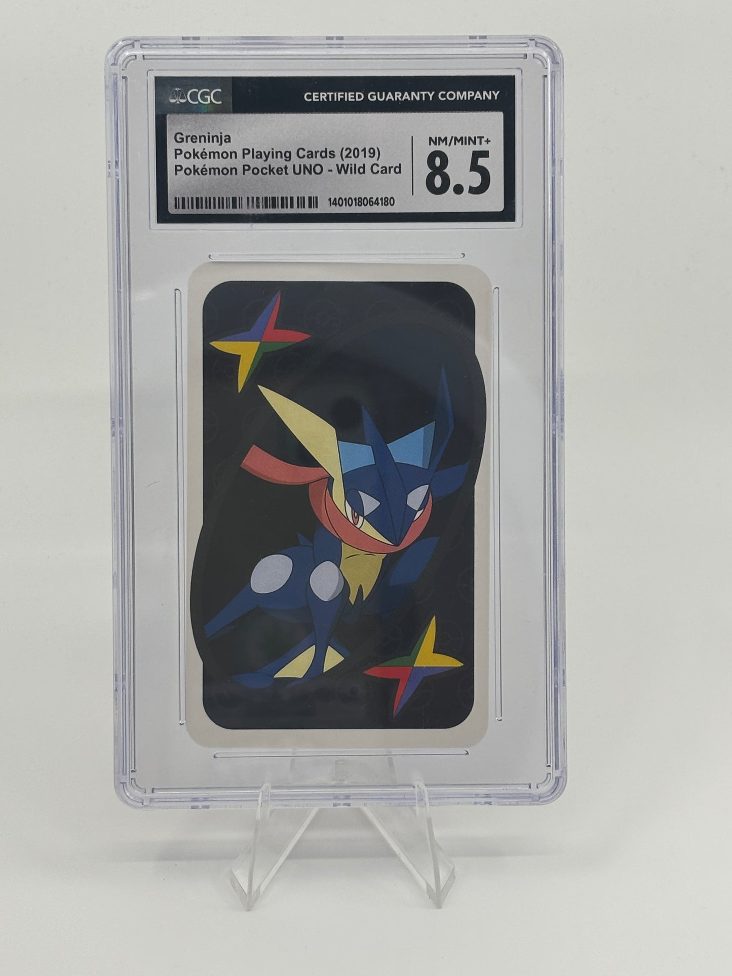 2021 POKEMON PLAYING CARDS JPN POKEMON POCKET UNO - WILDCARD GRENINJA CGC 8.5