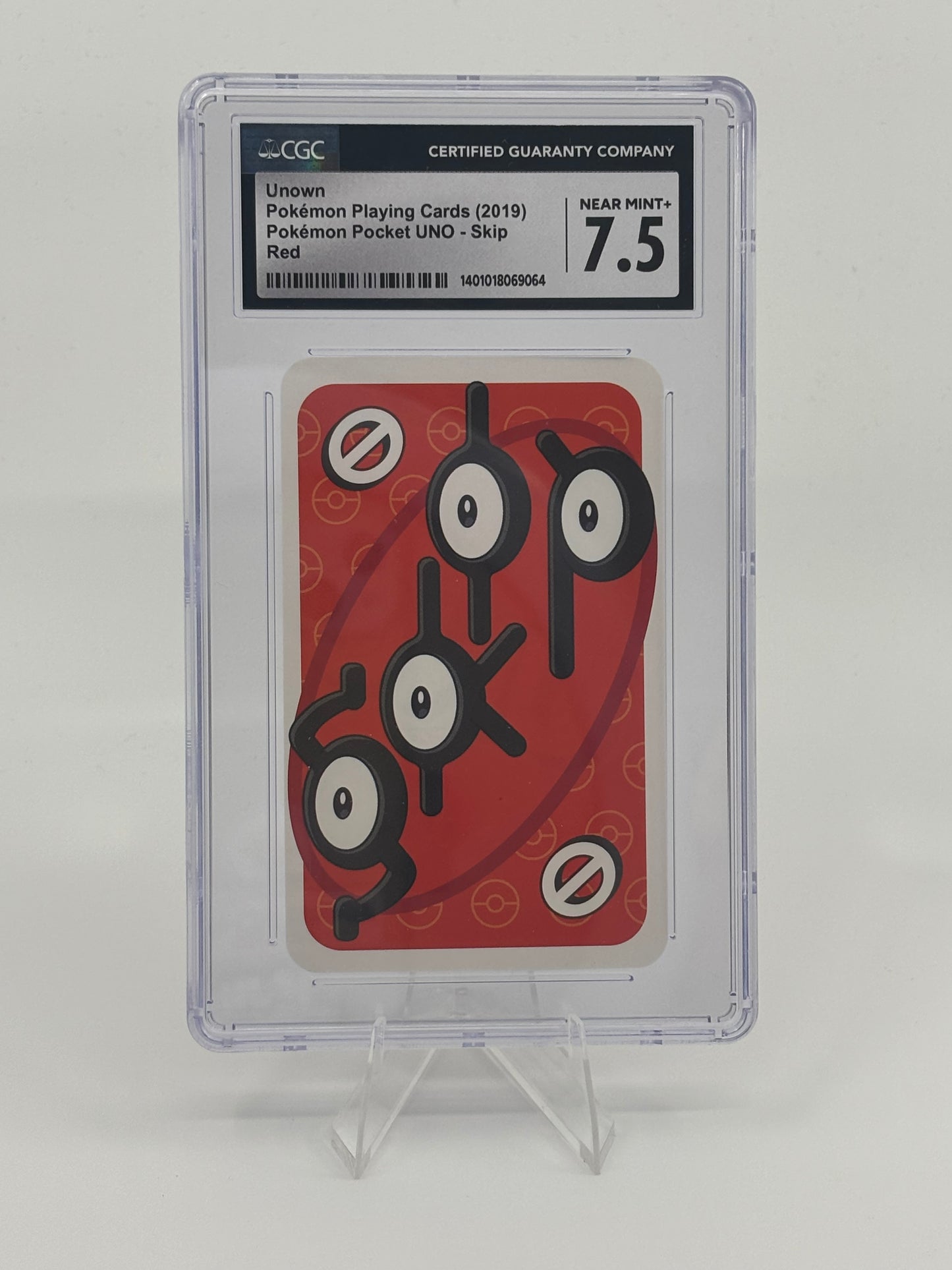 2021 POKEMON PLAYING CARDS JPN POKEMON POCKET UNO - Skip Unknown CGC 7.5