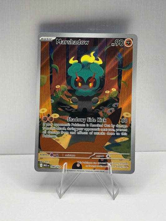 Pokemon Marshadow 146/132 Mega Evolution IR ft. Pikachu
