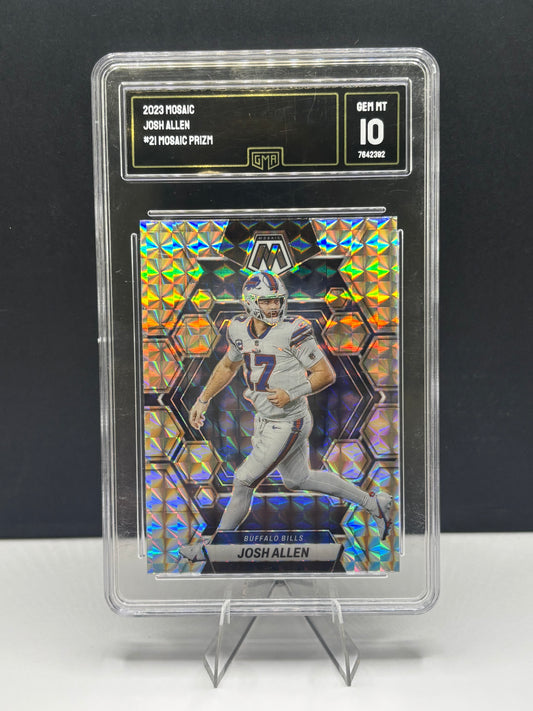 2023 Panini Mosaic - Josh Allen #21 Mosaic Prizm GMA 10