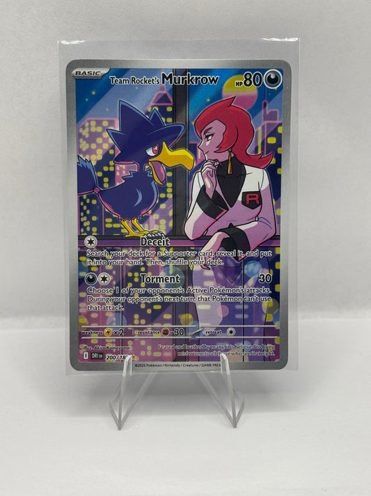 Pokemon Team Rocket's Murkrow 200/182 Sv10: Destined Rivals AR