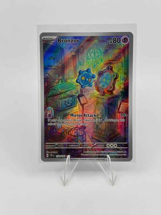 Pokemon Bronzor 170/162 SV05: Temporal Forces Holo IR