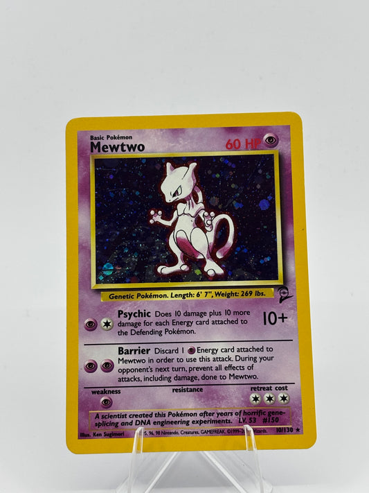Pokémon TCG – Mewtwo 10/130 Holo Base Set 2
