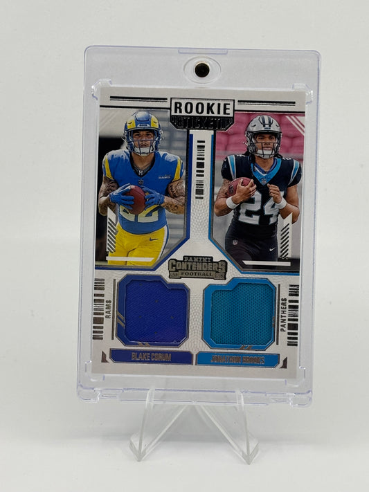 2024 Panini Contenders Football Rookie Ticket Blake Corum Johnathon Brooks