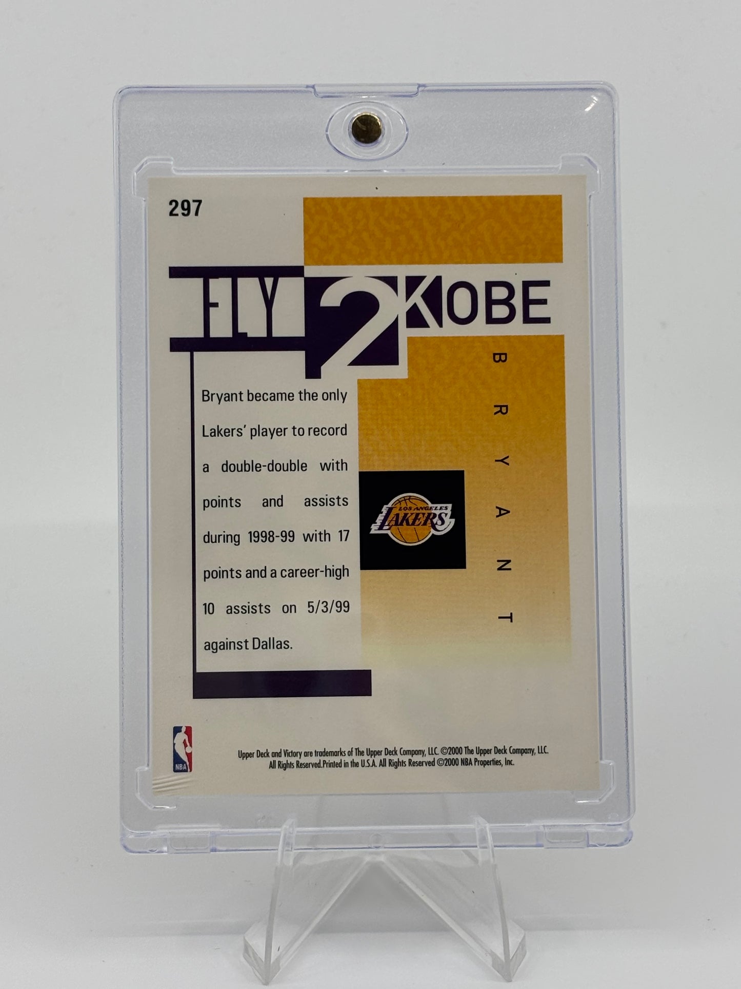 2000-01 Upper Deck Victory - Fly 2 Kobe Kobe Bryant #297