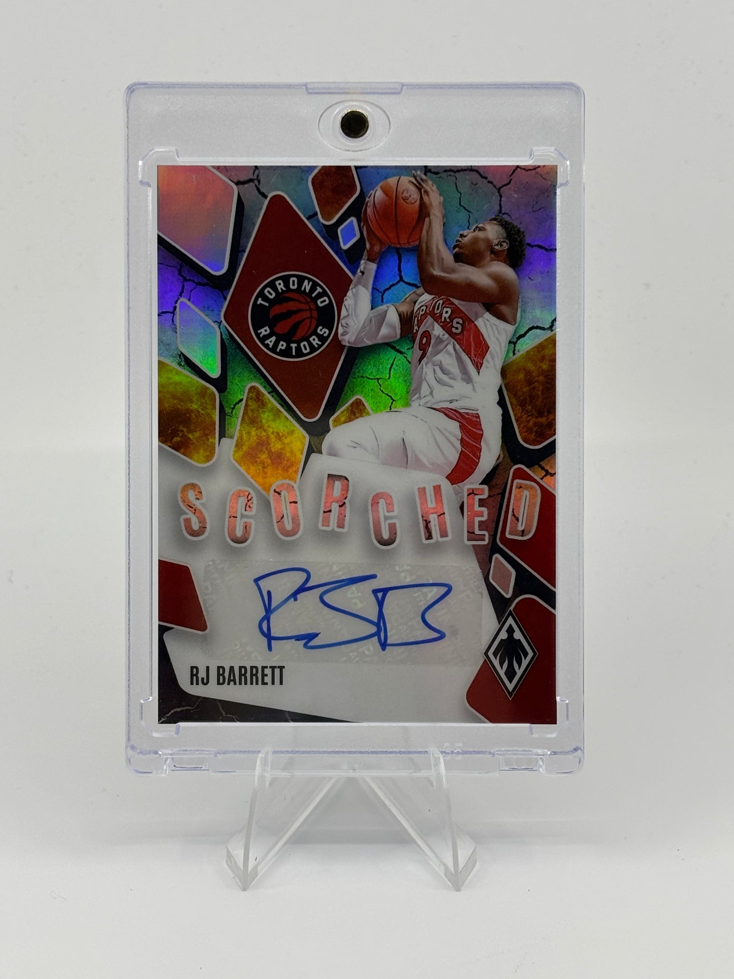 2023-24 Panini Phoenix RJ Barrett Scorched Signatures /99 Raptors #SCS-RJB