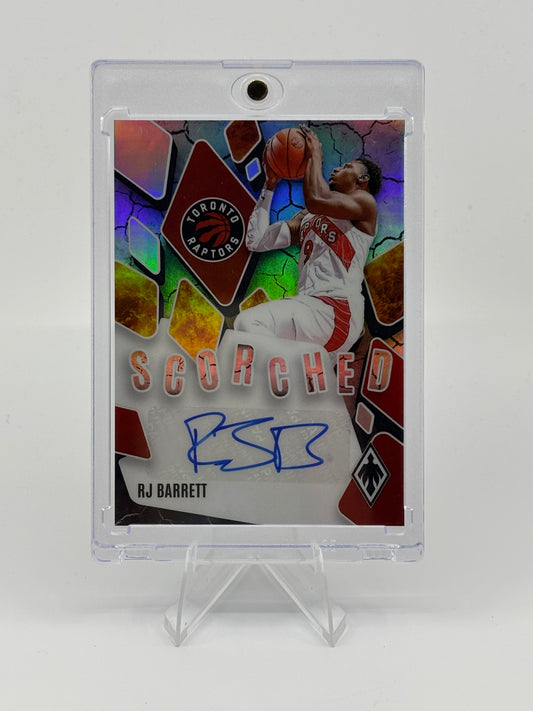 2023-24 Panini Phoenix RJ Barrett Scorched Signatures /99 Raptors #SCS-RJB