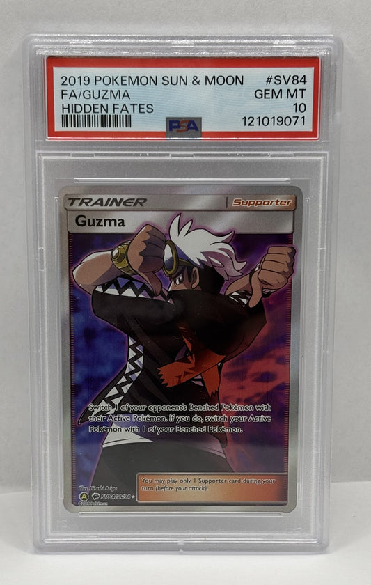 Pokemon Guzma SV84/SV94 Hidden Fates: Shiny Vault PSA 10