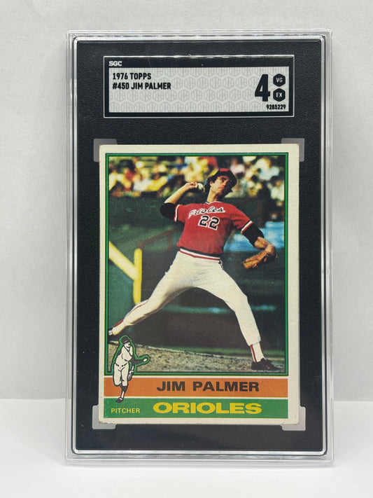 1976 Topps - Jim Palmer #450 SGC 4
