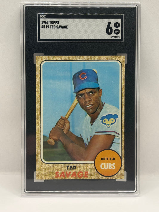 1968 Topps - Ted Savage #119 SGC 6