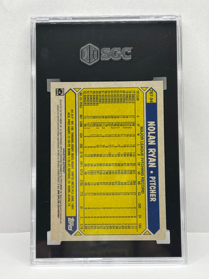 2022 Topps Series 1 - 1987 Topps 35th Anniversary Nolan Ryan #T87-94 SGC 10