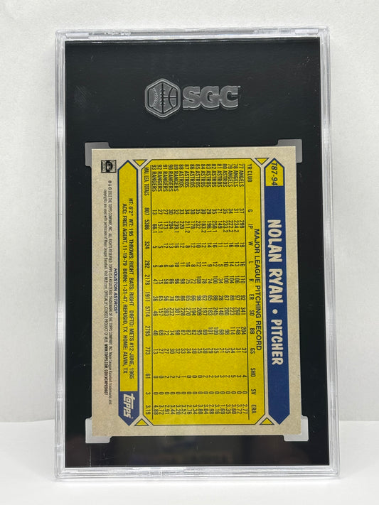 2022 Topps Series 1 - 1987 Topps 35th Anniversary Nolan Ryan #T87-94 SGC 10
