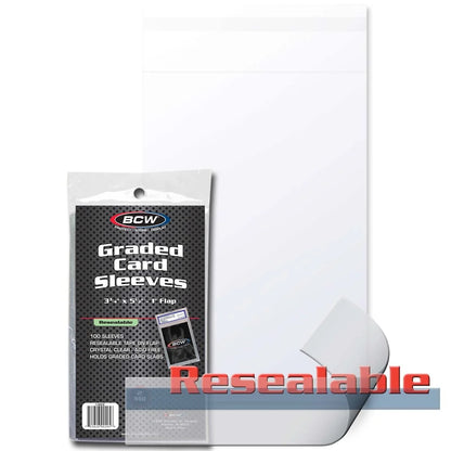Resealable Graded Card Sleeves-100 pack