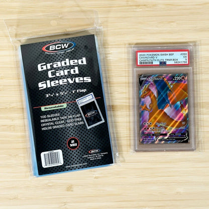 Resealable Graded Card Sleeves-100 pack