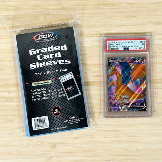 Resealable Graded Card Sleeves-100 pack