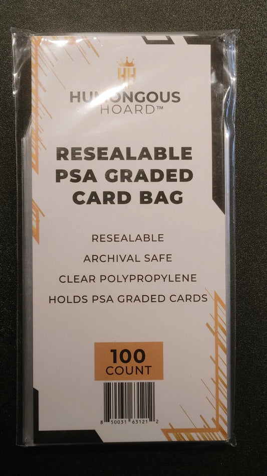 HUMONGOUS HOARD - RESEALABLE PSA GRADED CARD BAG 100CT