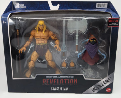 2022 - Masters of the Universe Masterverse Revelation - Savage He-Man & Orko - Mattel