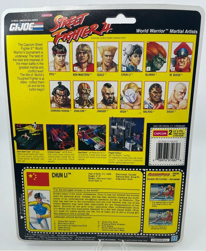 Chun Li Street Fighter II GI Joe 1993 Hasbro Action Figure MOC