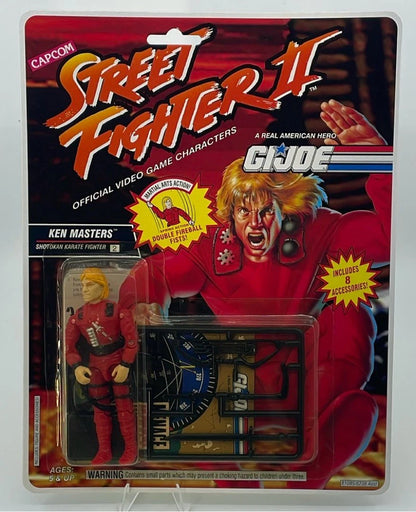 1993 Hasbro GI Joe Street Fighter II Ken Masters Figure