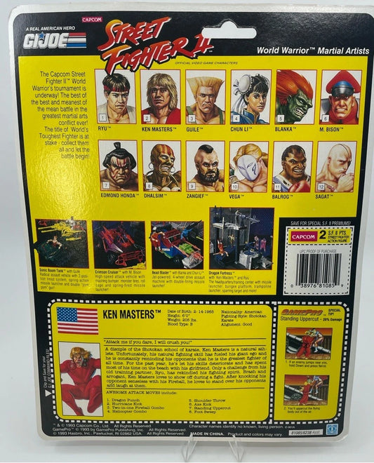 1993 Hasbro GI Joe Street Fighter II Ken Masters Figure